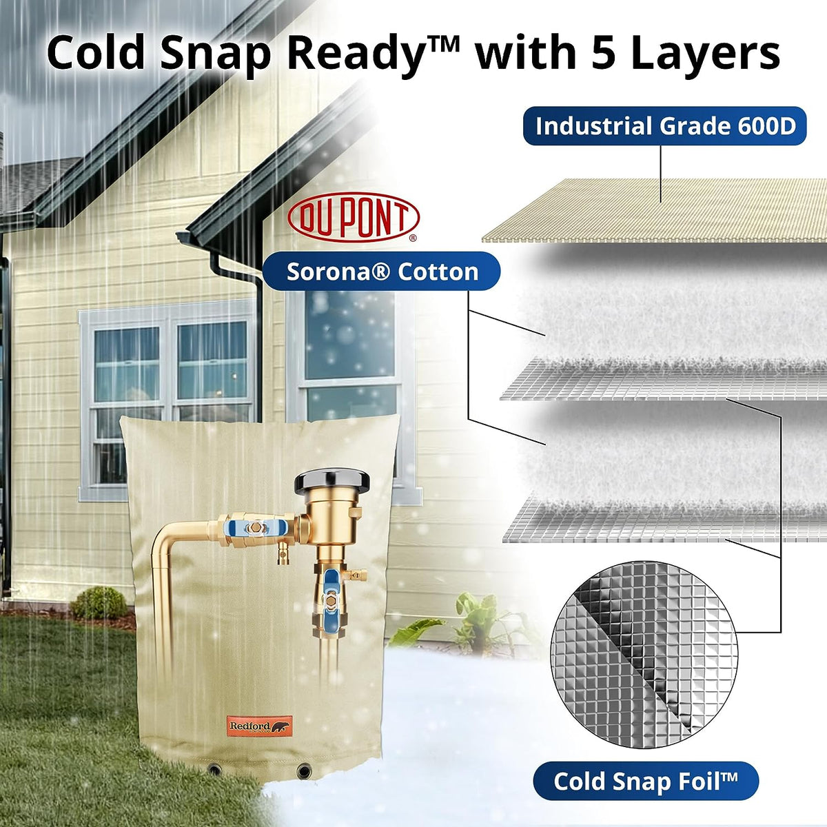 Cold Snap (5°F) Backflow Preventer Cover (Beige)